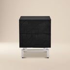 Table de chevet noire moderne pour chambre à coucher