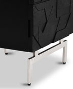 Table de chevet noire moderne pour chambre à coucher