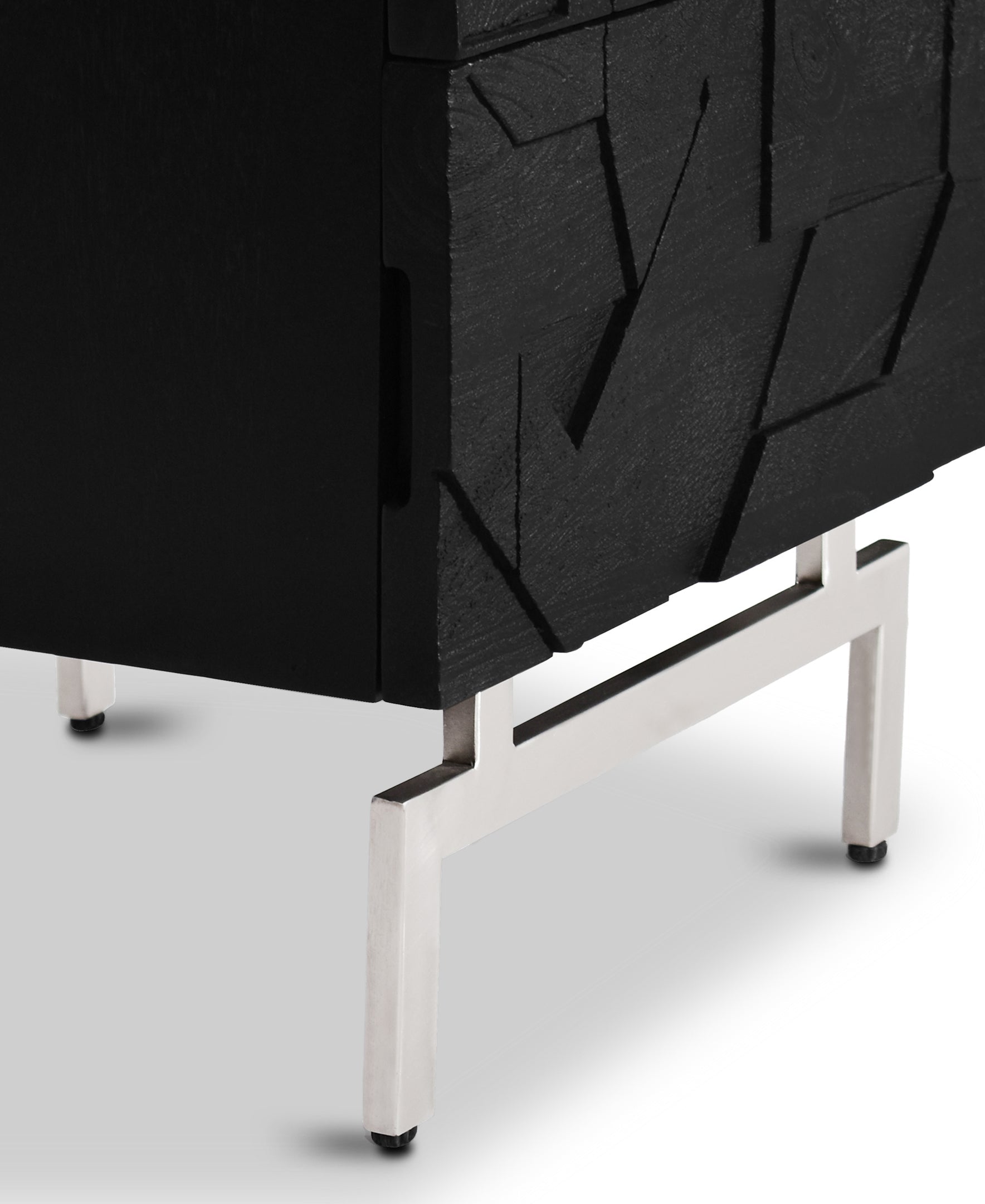 Modern Black Nightstand for Bedroom