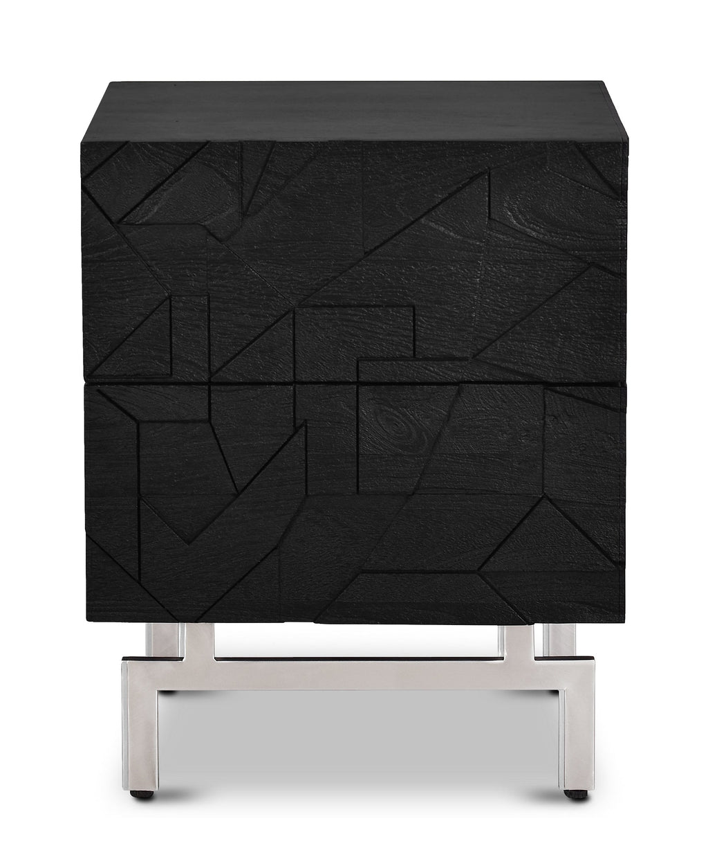 Modern Black Nightstand for Bedroom