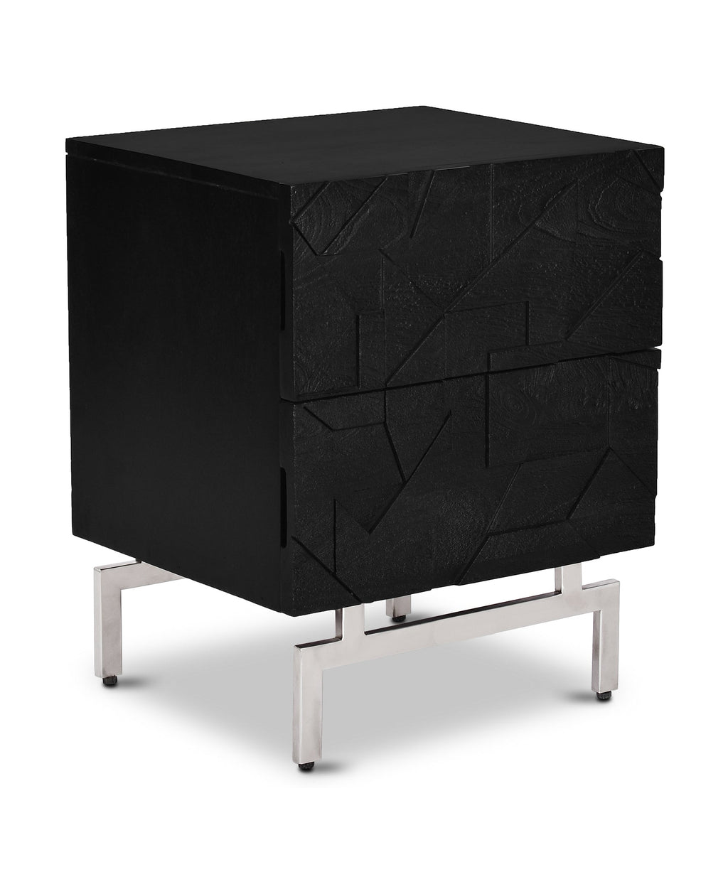 Modern Black Nightstand for Bedroom