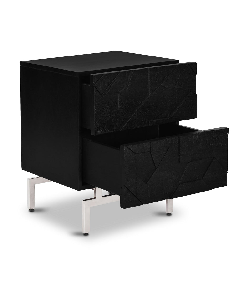 Modern Black Nightstand for Bedroom