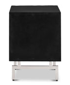Table de chevet noire moderne pour chambre à coucher
