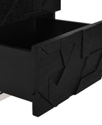 Table de chevet noire moderne pour chambre à coucher