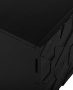 Table de chevet noire moderne pour chambre à coucher