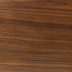 Table de chevet Mid-Century Moderne en Noyer avec Noyer Massif