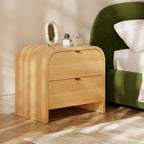 Table de chevet moderne en bois de chêne pour chambre à coucher