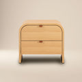 Modern Oak Oak Wood Nightstand for Bedroom