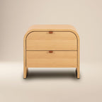 Table de chevet moderne en bois de chêne pour chambre à coucher