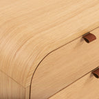 Table de chevet moderne en bois de chêne pour chambre à coucher