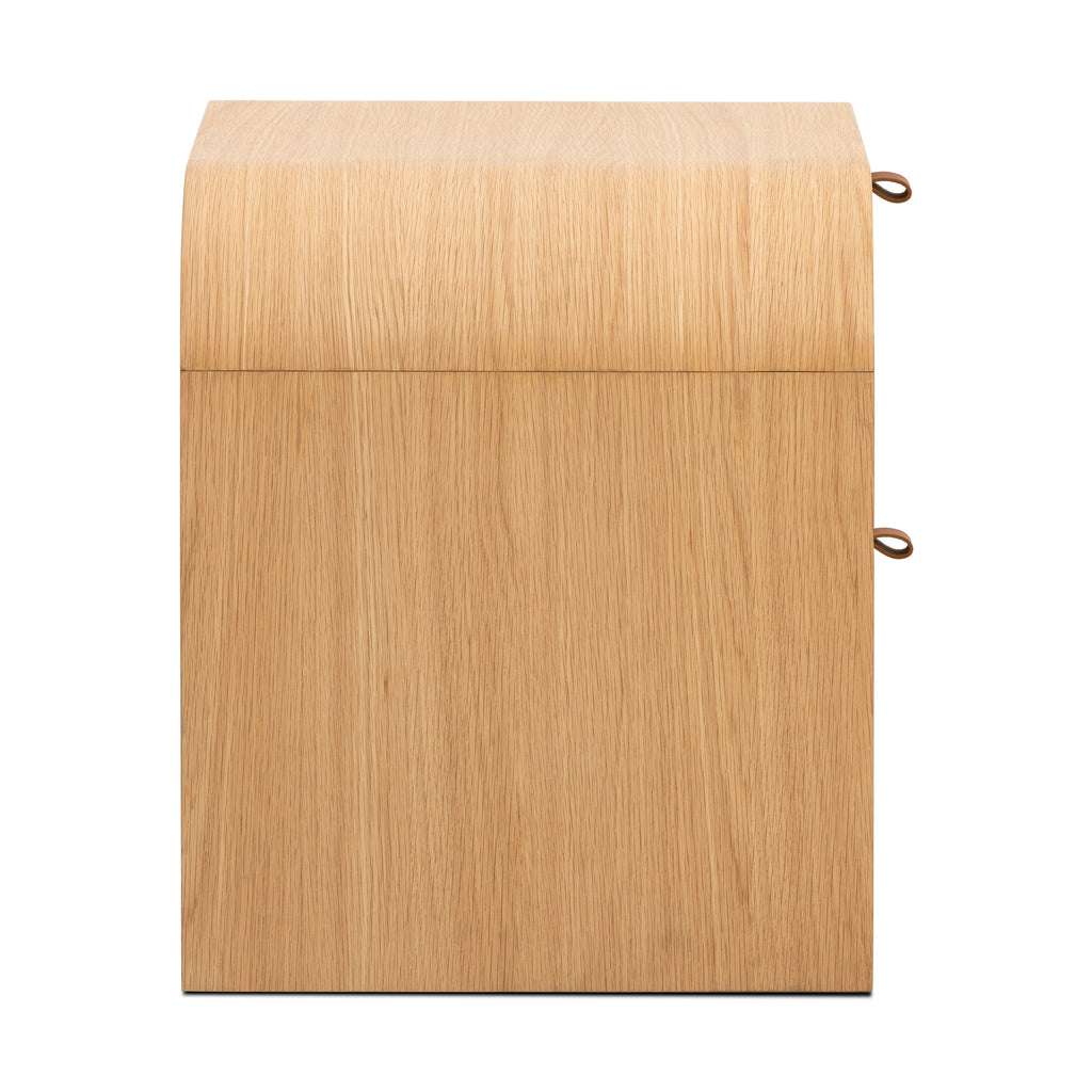 Modern Oak Oak Wood Nightstand for Bedroom