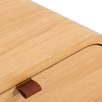 Table de chevet moderne en bois de chêne pour chambre à coucher