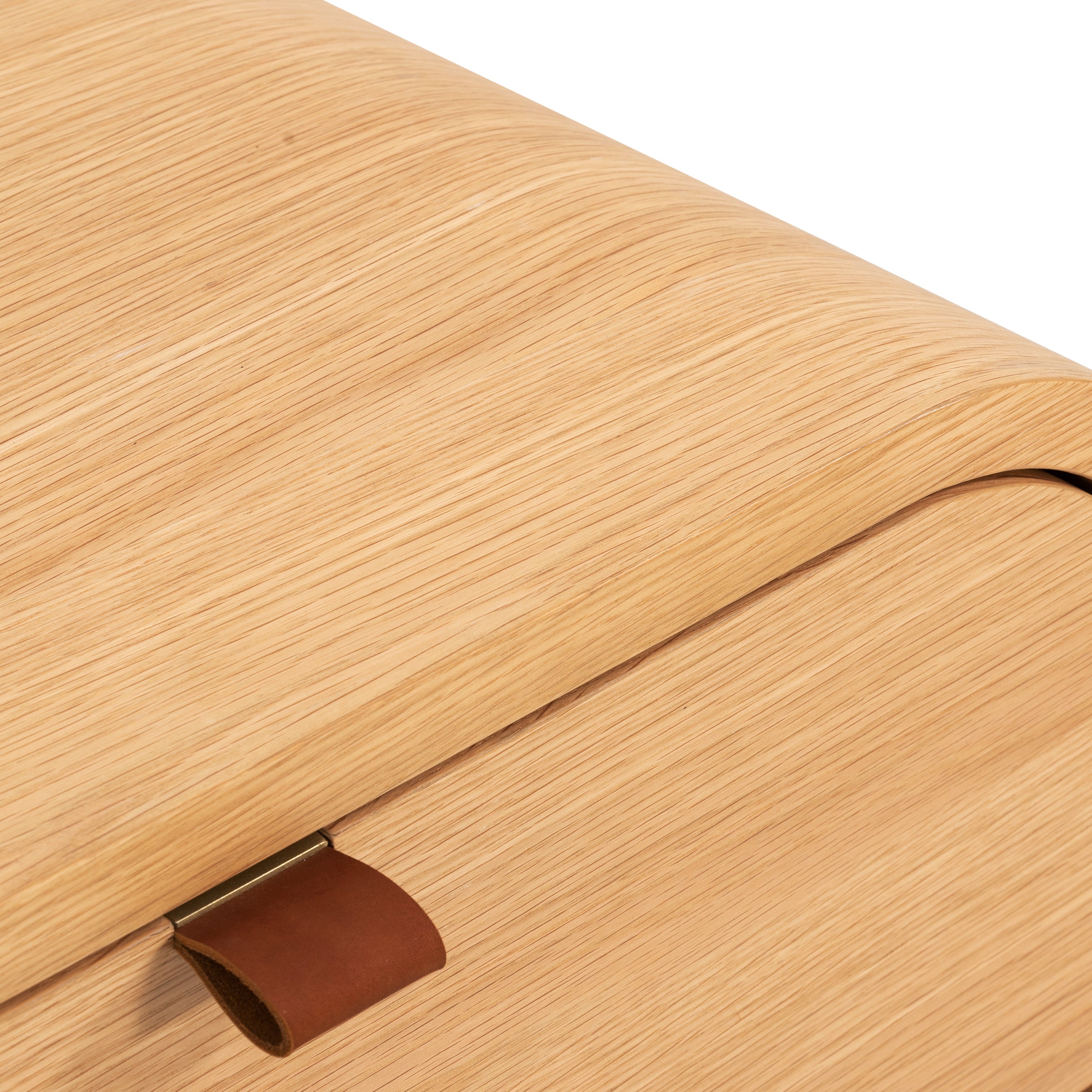 Modern Oak Oak Wood Nightstand for Bedroom