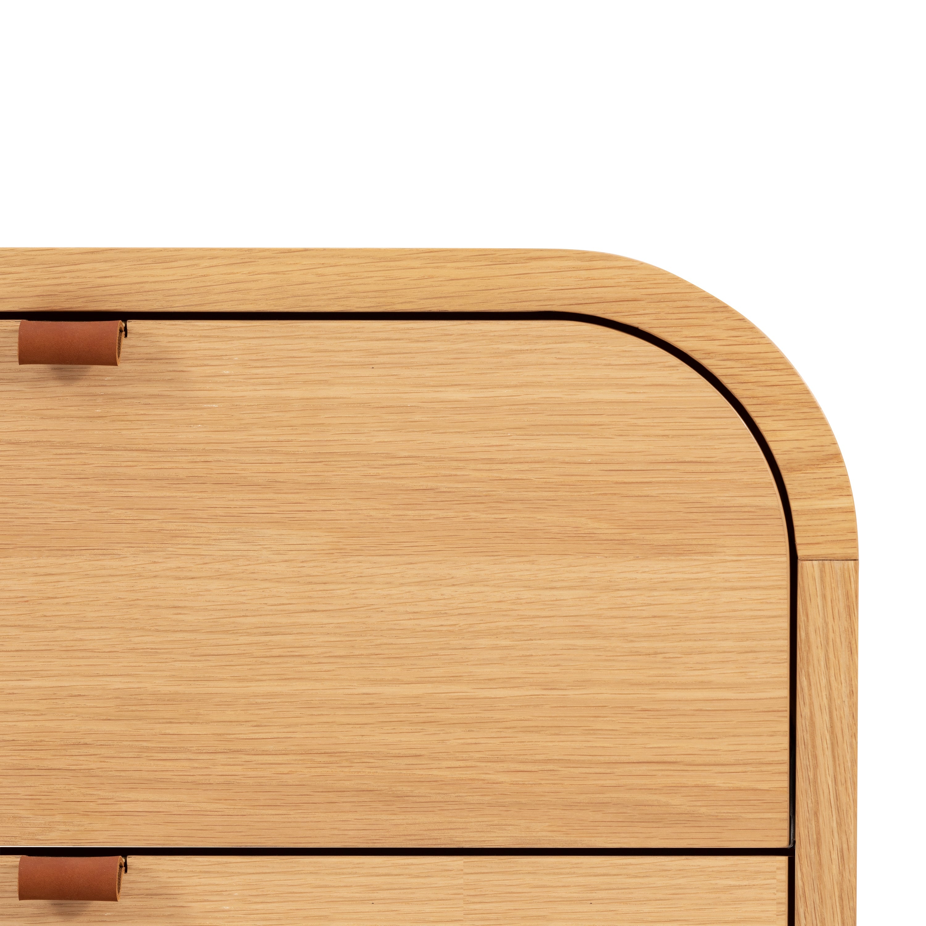 Modern Oak Oak Wood Nightstand for Bedroom