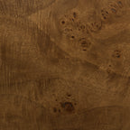Table de chevet moderne en ronce de noyer avec rangement pour chambre à coucher