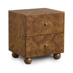 Table de chevet moderne en ronce de noyer avec rangement pour chambre à coucher