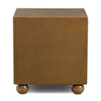Table de chevet moderne en ronce de noyer avec rangement pour chambre à coucher