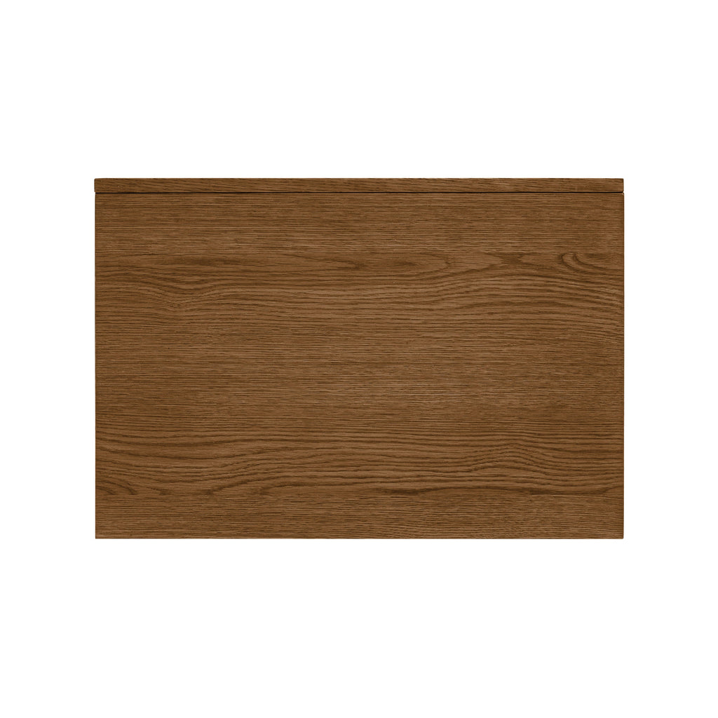 Modern Reposado Oak Oak Wood Nightstand with Solid Oak Frame