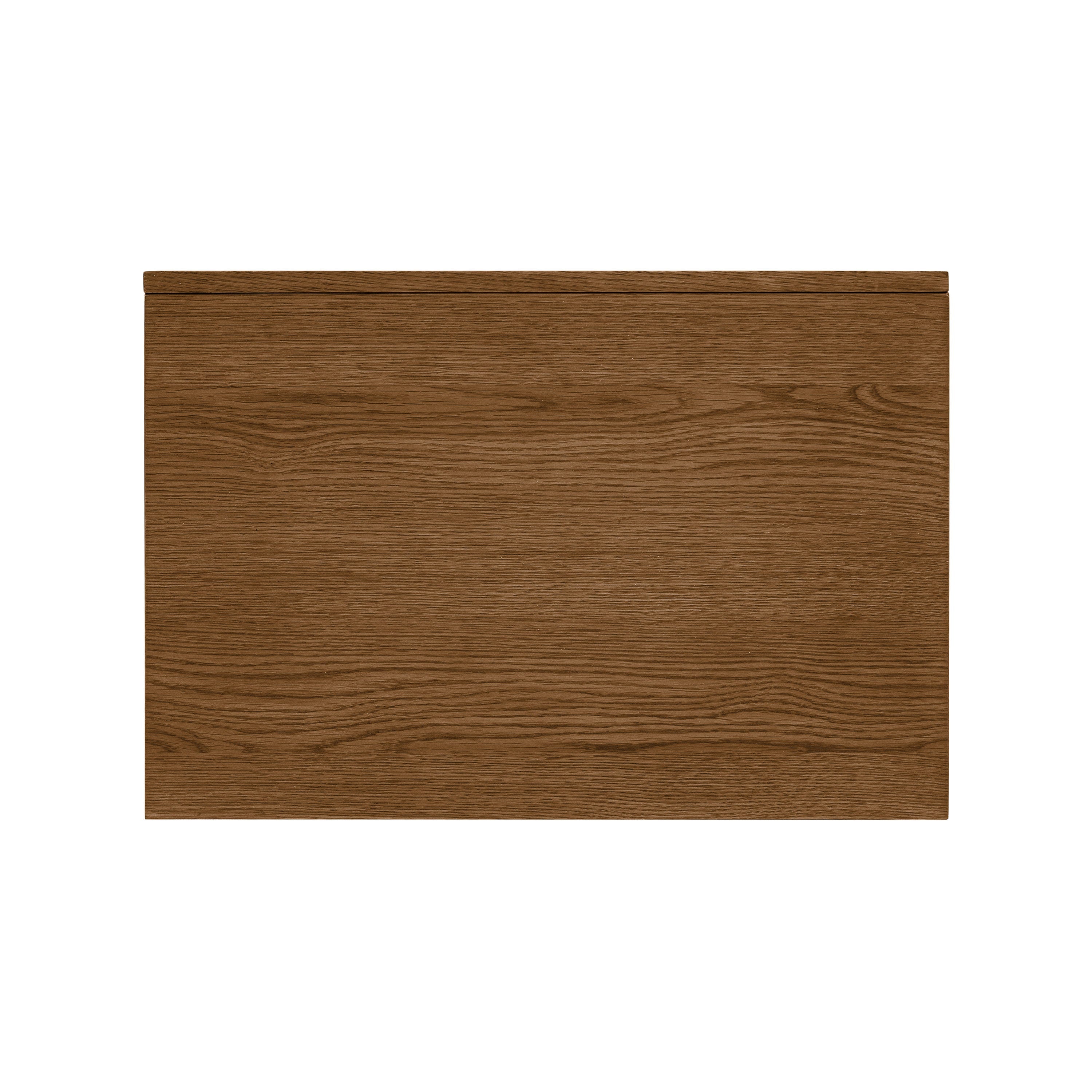 Modern Reposado Oak Oak Wood Nightstand with Solid Oak Frame