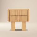 Modern Oak Oak Wood Nightstand for Bedroom