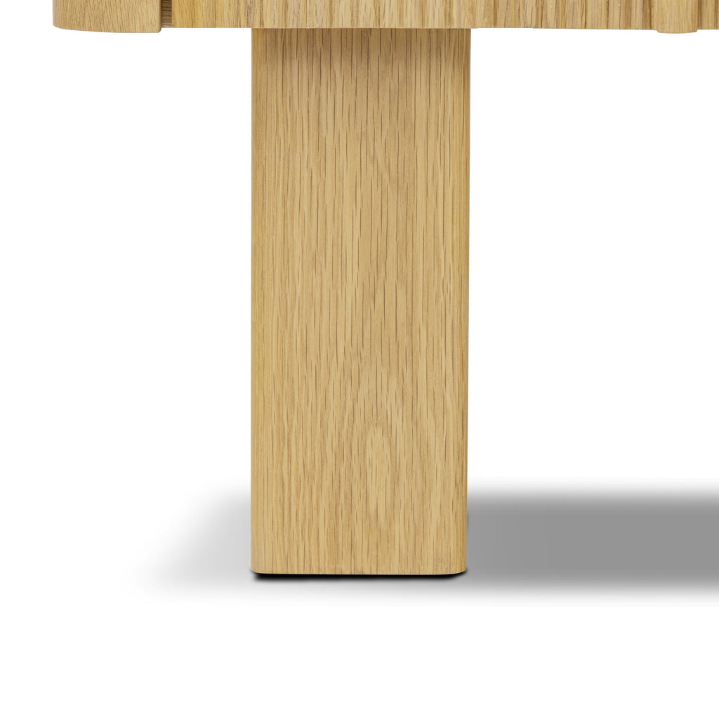 Modern Oak Oak Wood Nightstand for Bedroom