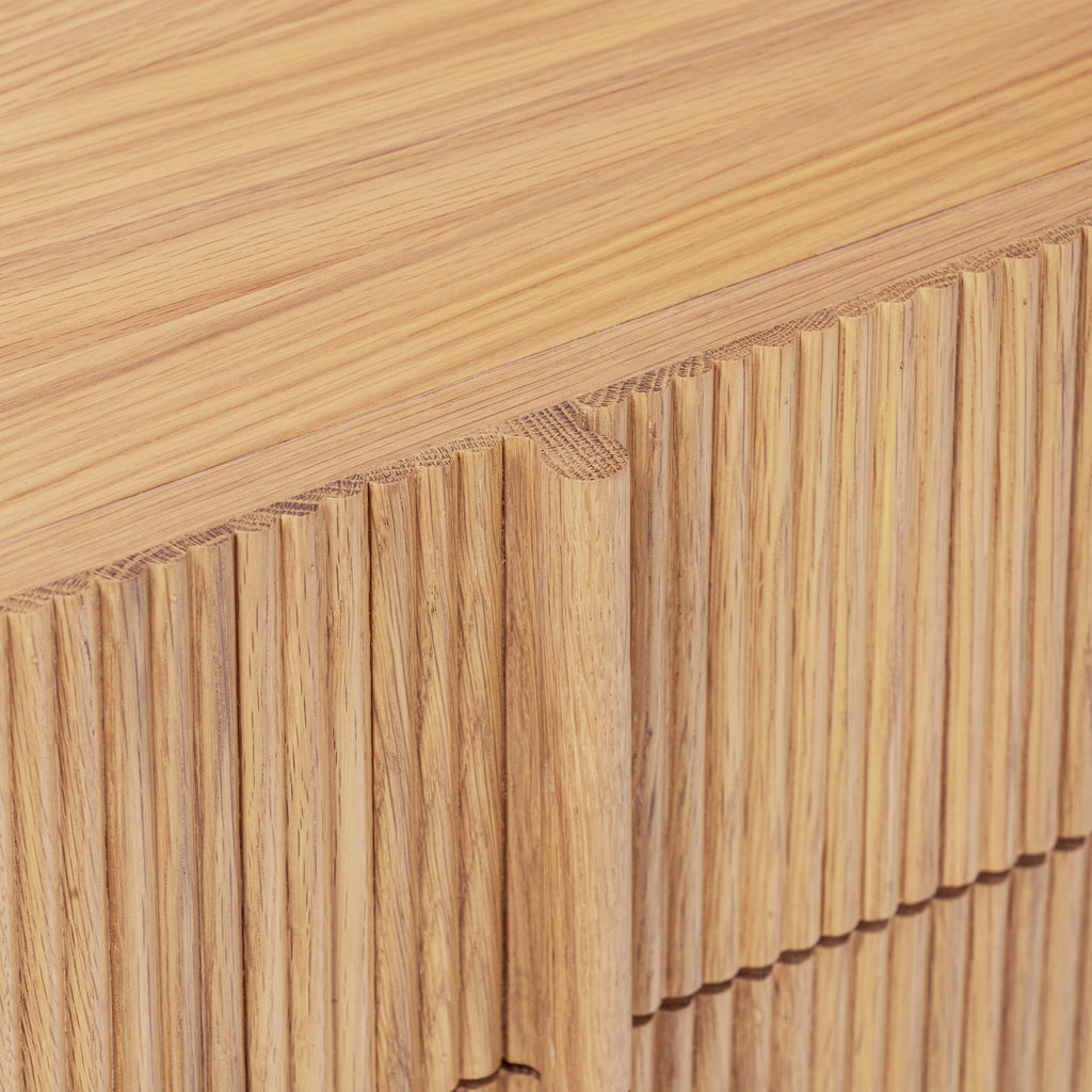 Modern Oak Oak Wood Nightstand for Bedroom