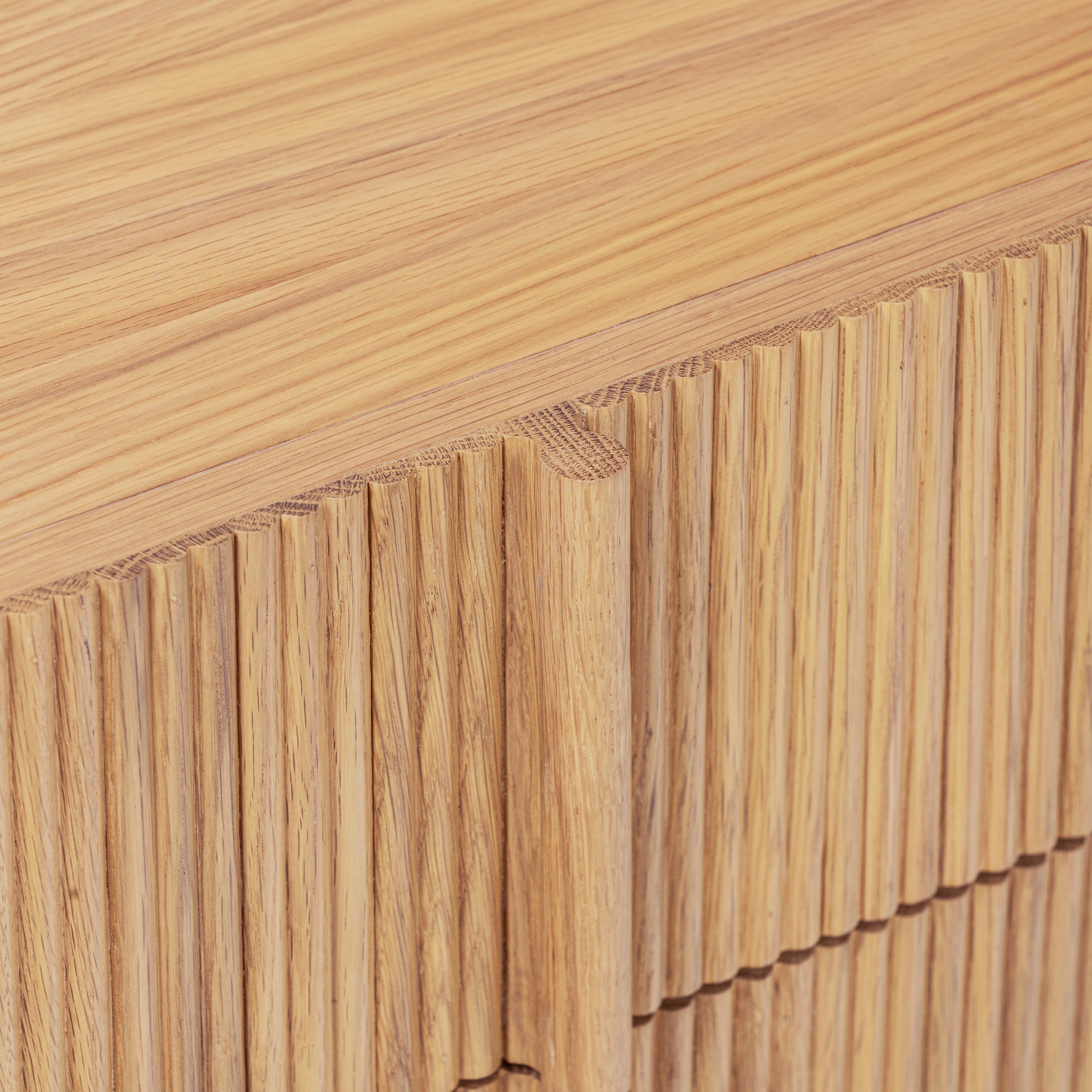 Modern Oak Oak Wood Nightstand for Bedroom