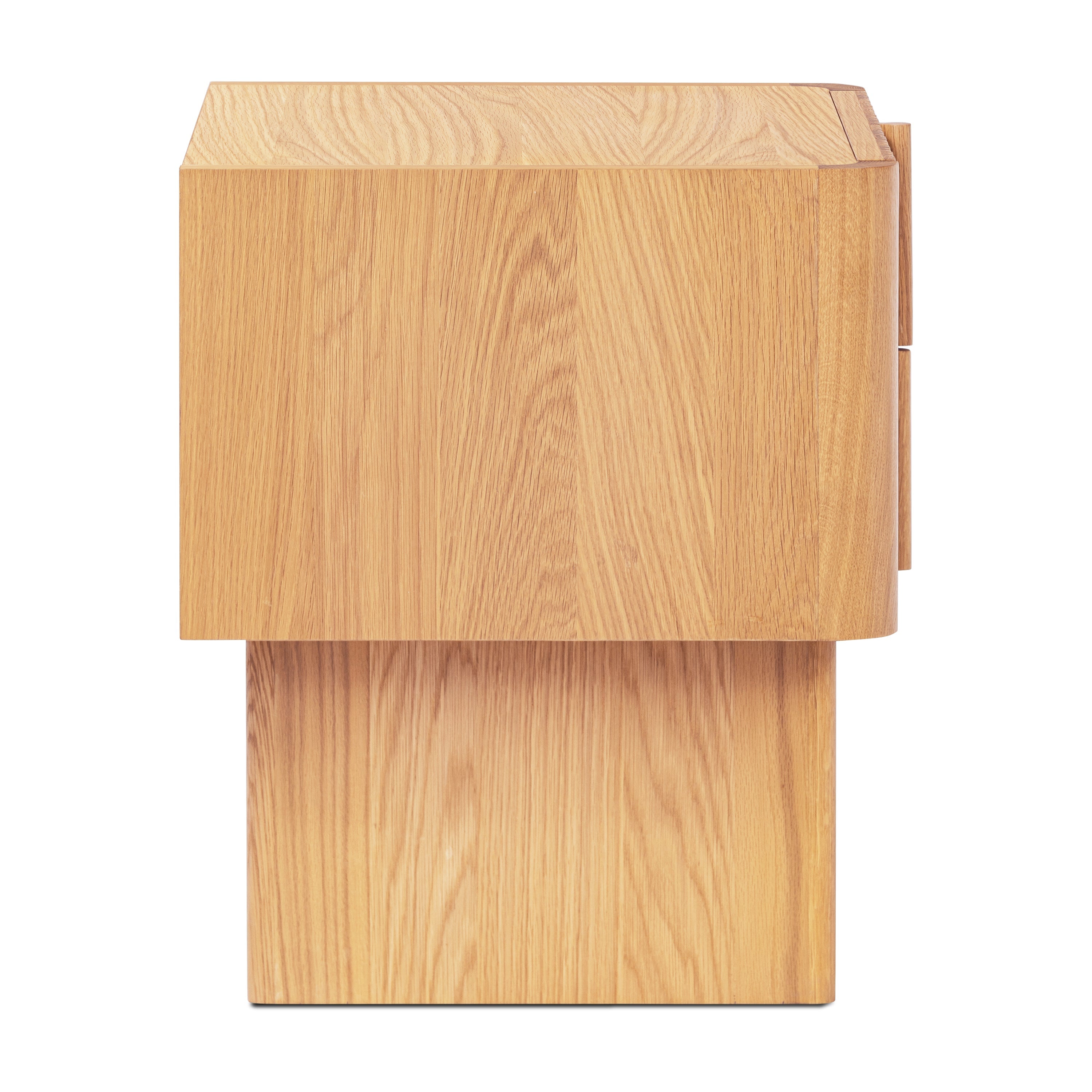 Modern Oak Oak Wood Nightstand for Bedroom