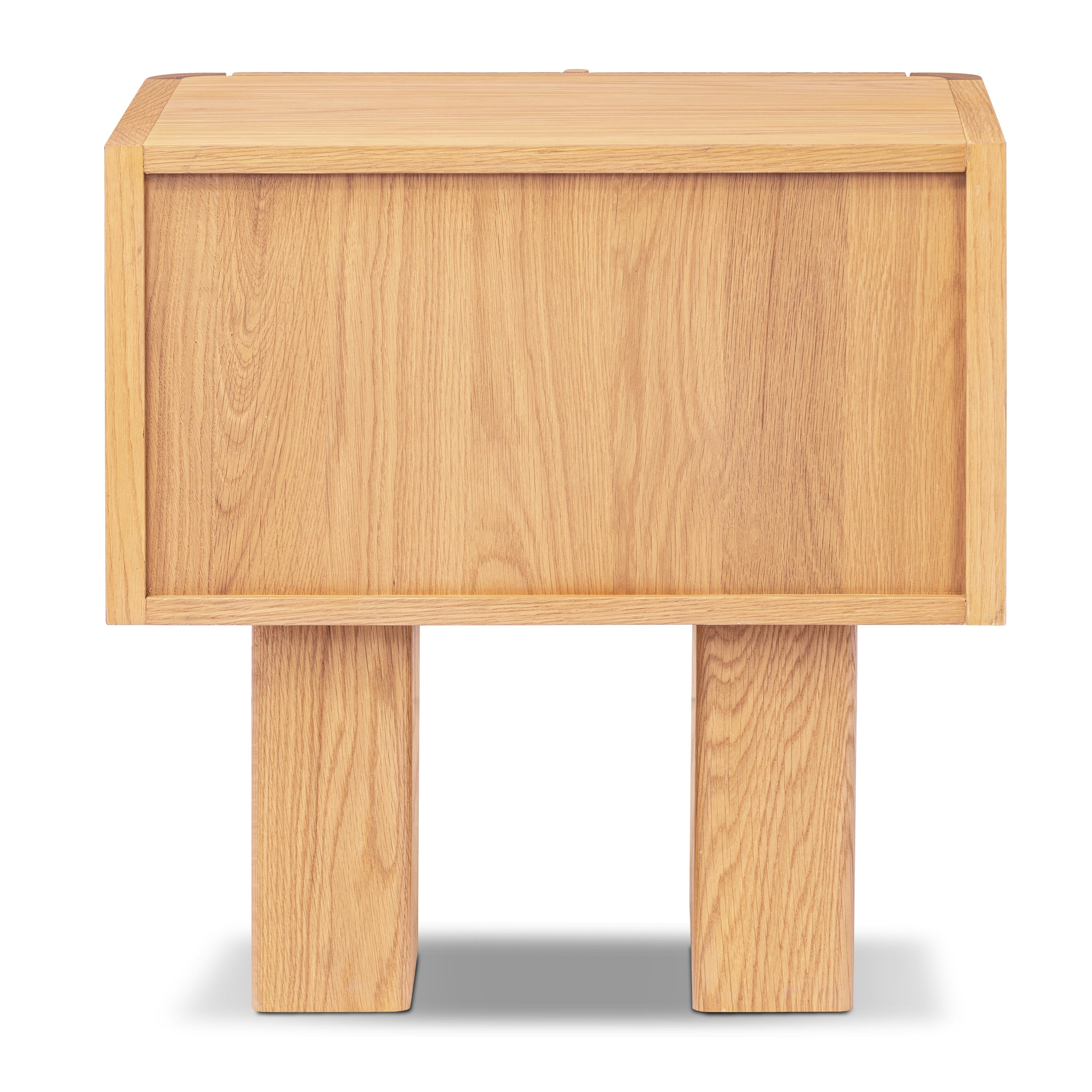 Modern Oak Oak Wood Nightstand for Bedroom