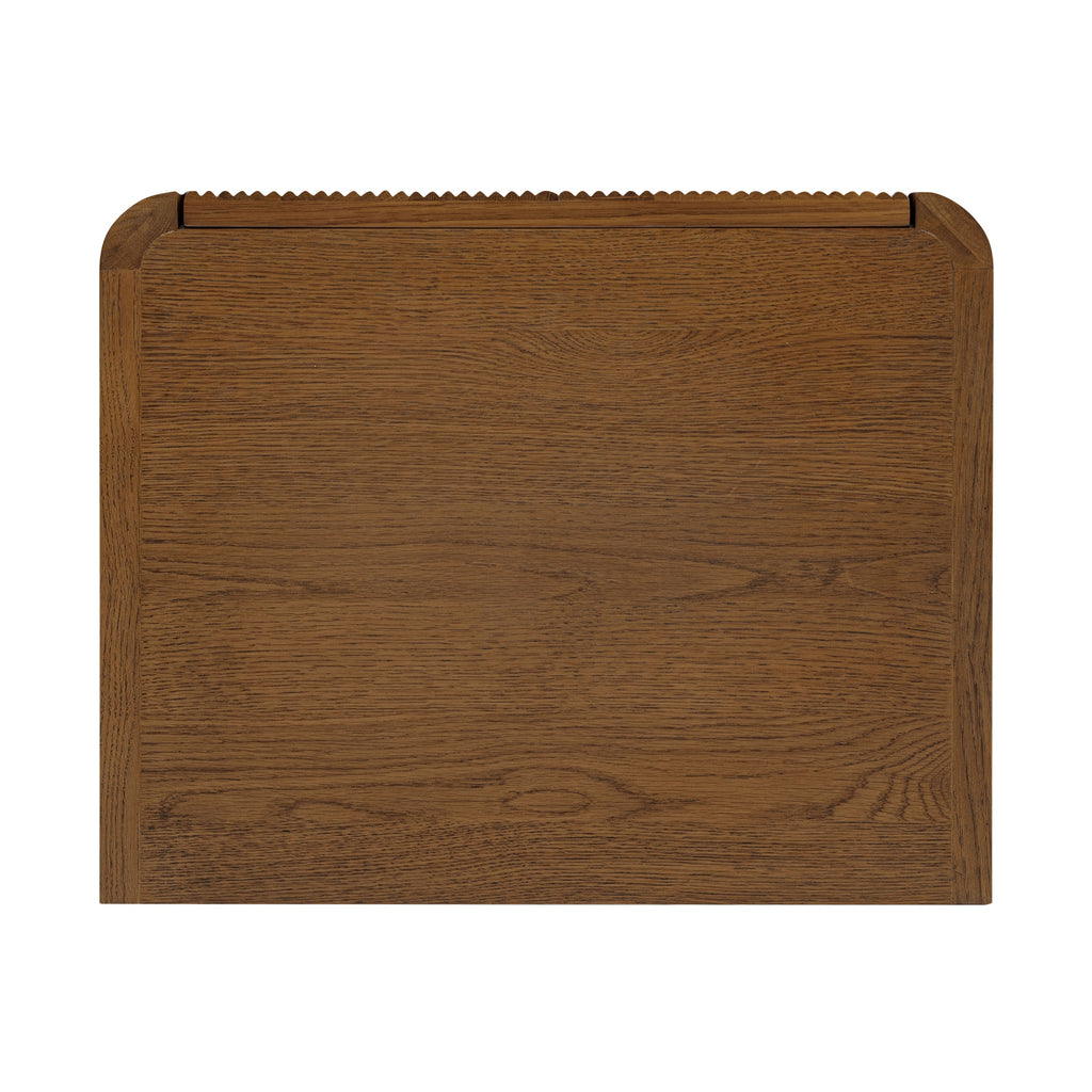Modern Reposado Oak Oak Wood Nightstand for Bedroom