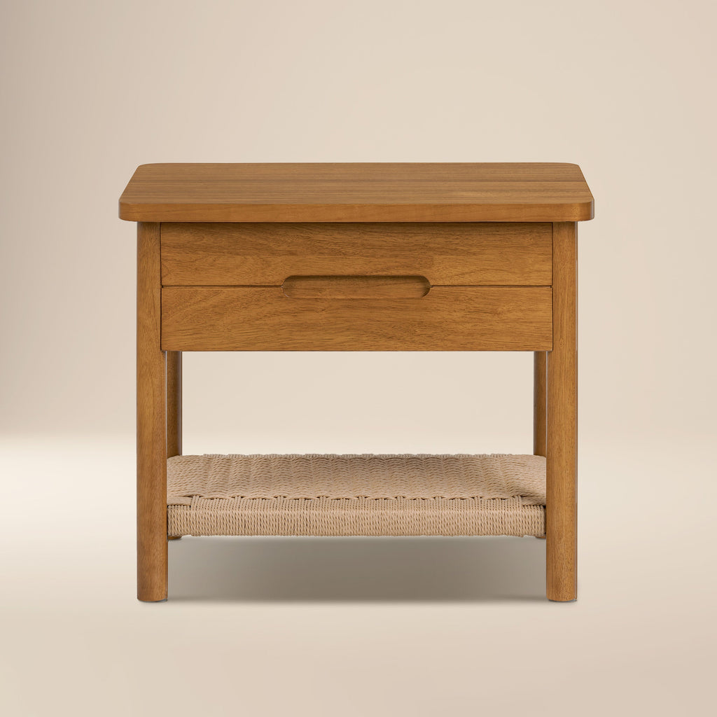 Modern Light Brown Nightstand for Bedroom