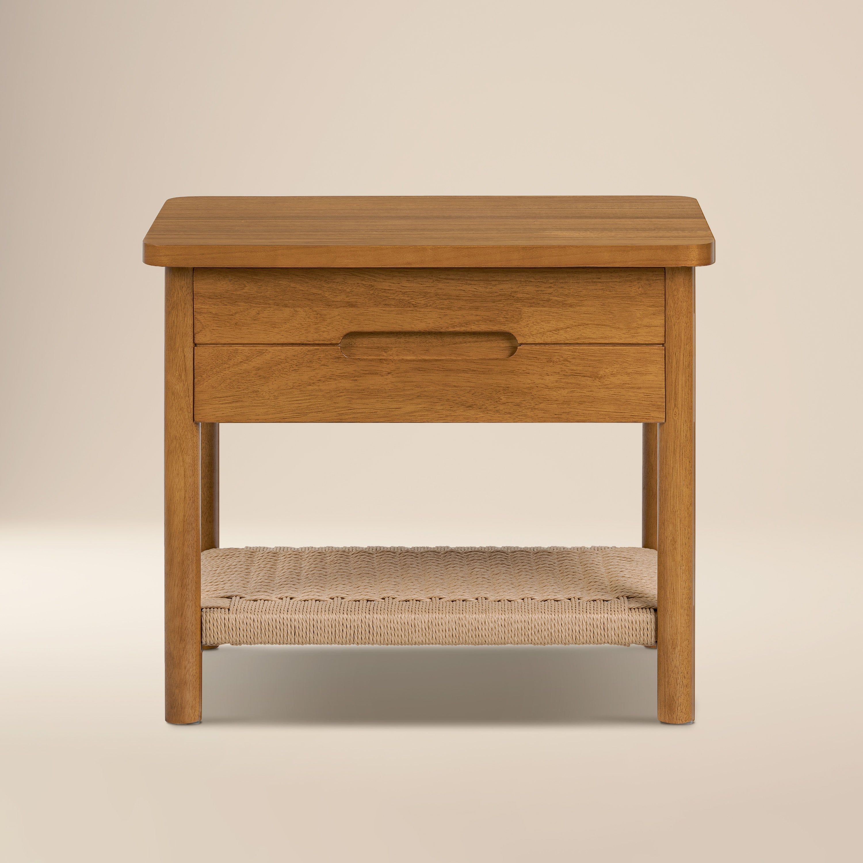 Modern Light Brown Nightstand for Bedroom