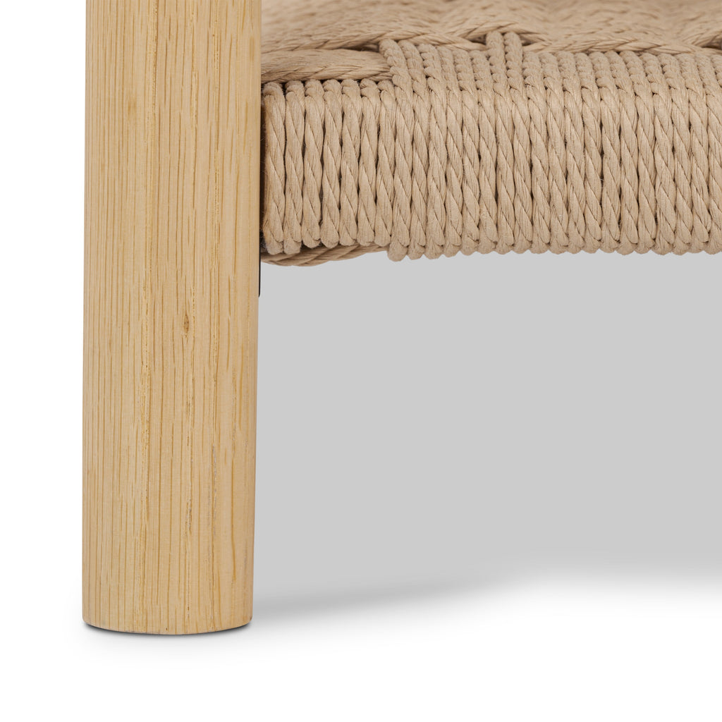 Modern Light Oak Oak Wood Nightstand for Bedroom