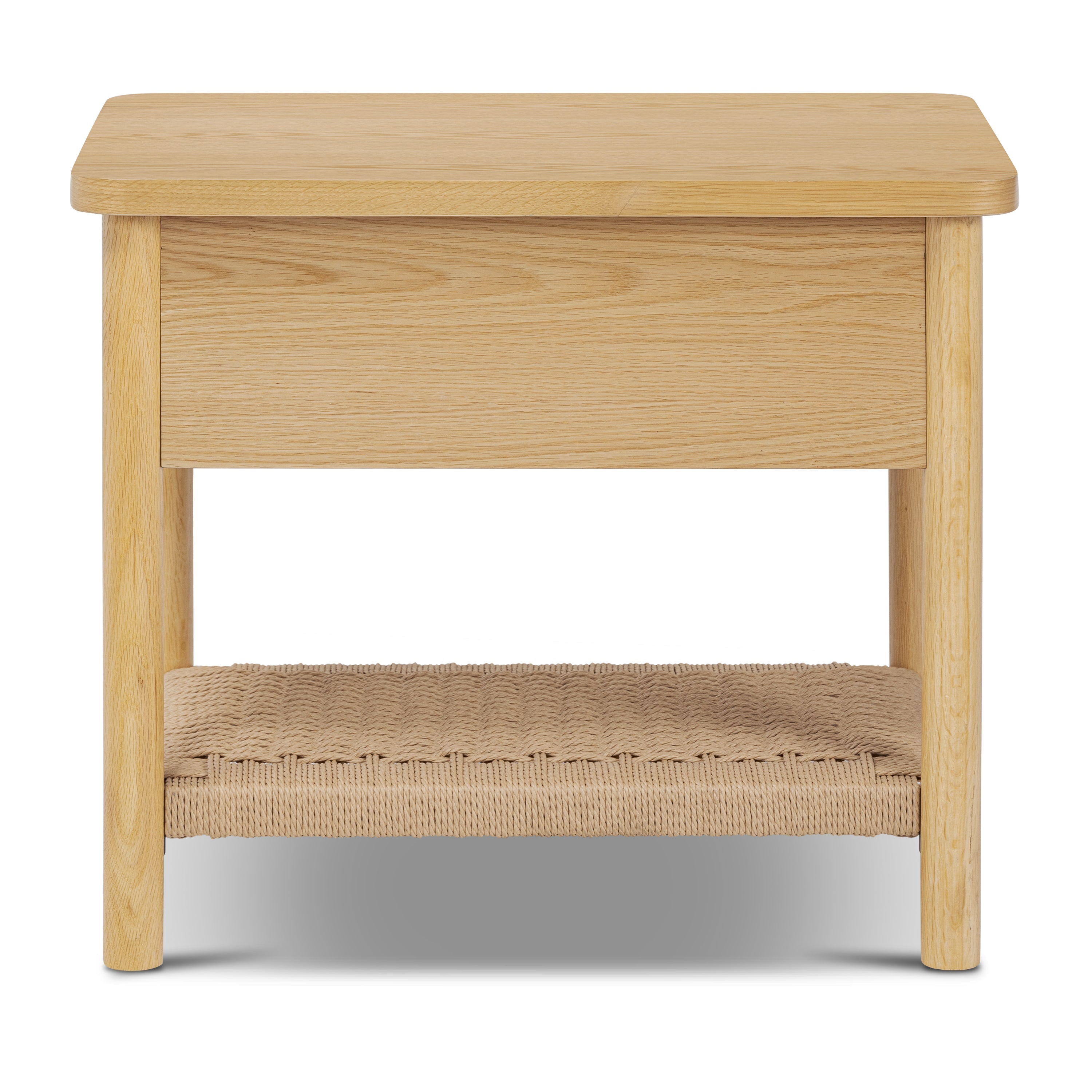 Modern Light Oak Oak Wood Nightstand for Bedroom