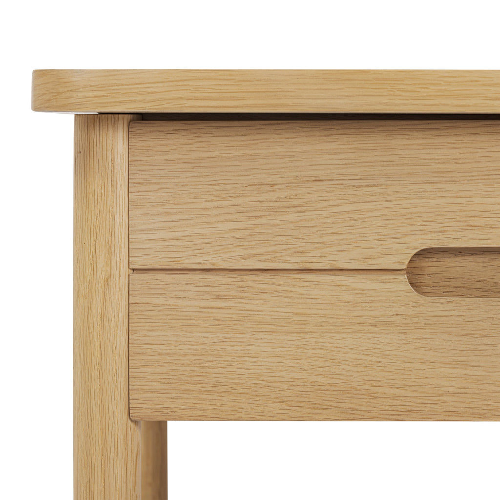 Modern Light Oak Oak Wood Nightstand for Bedroom