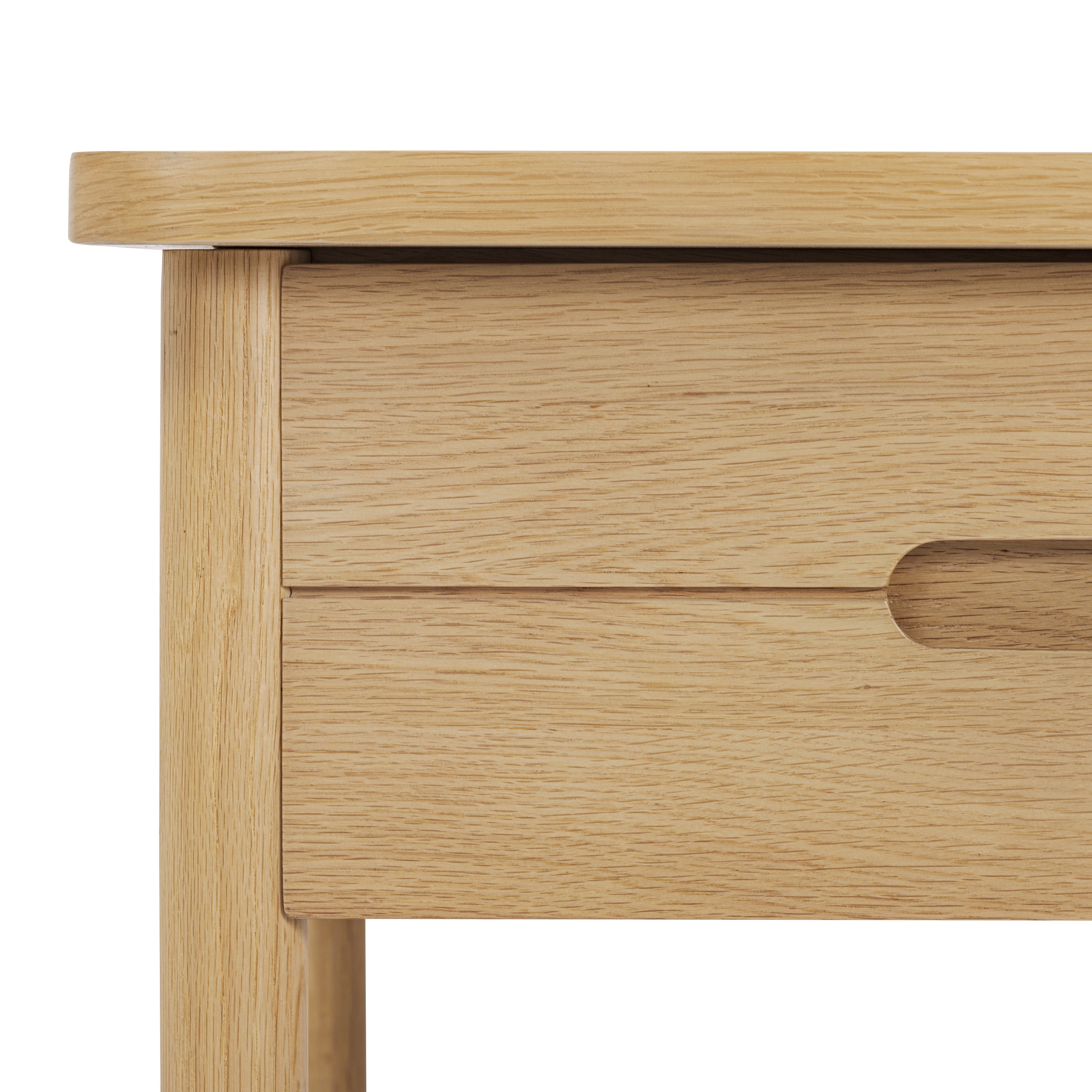 Modern Light Oak Oak Wood Nightstand for Bedroom