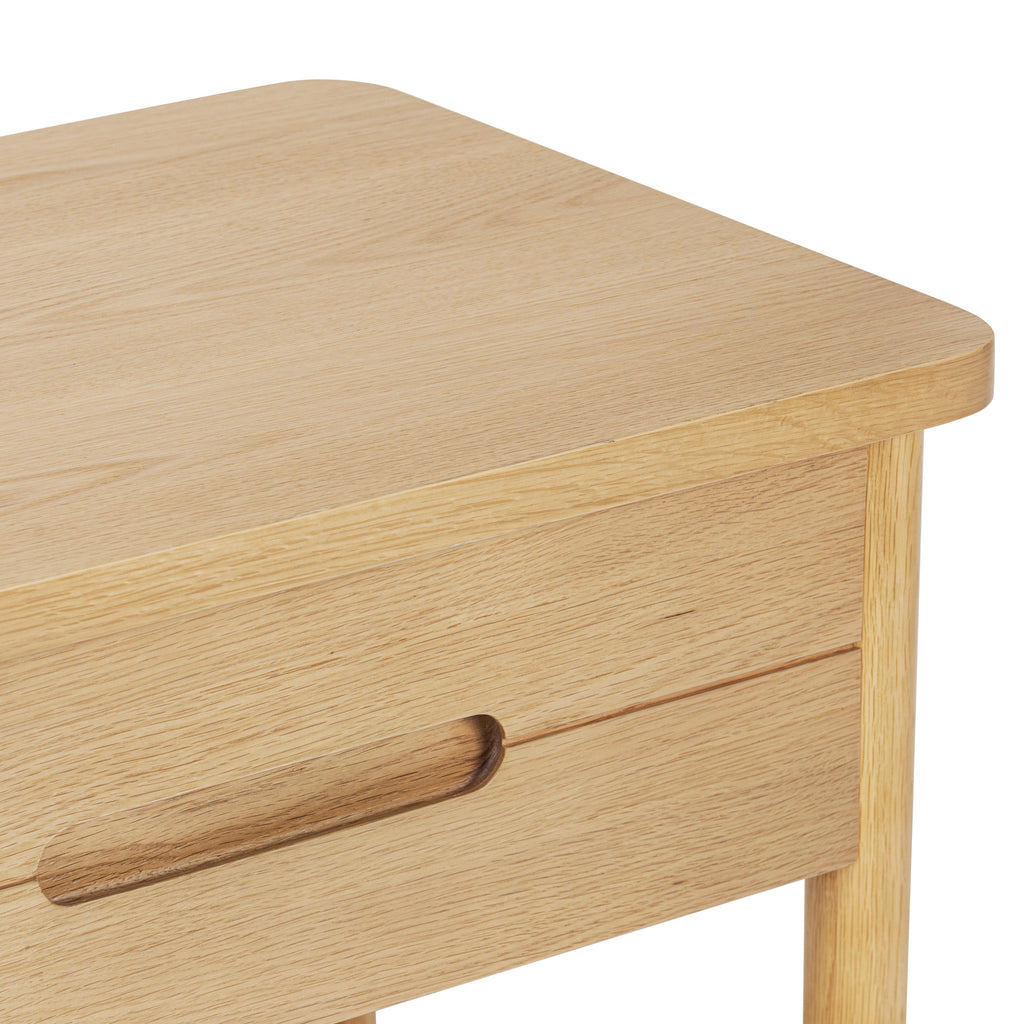 Modern Light Oak Oak Wood Nightstand for Bedroom
