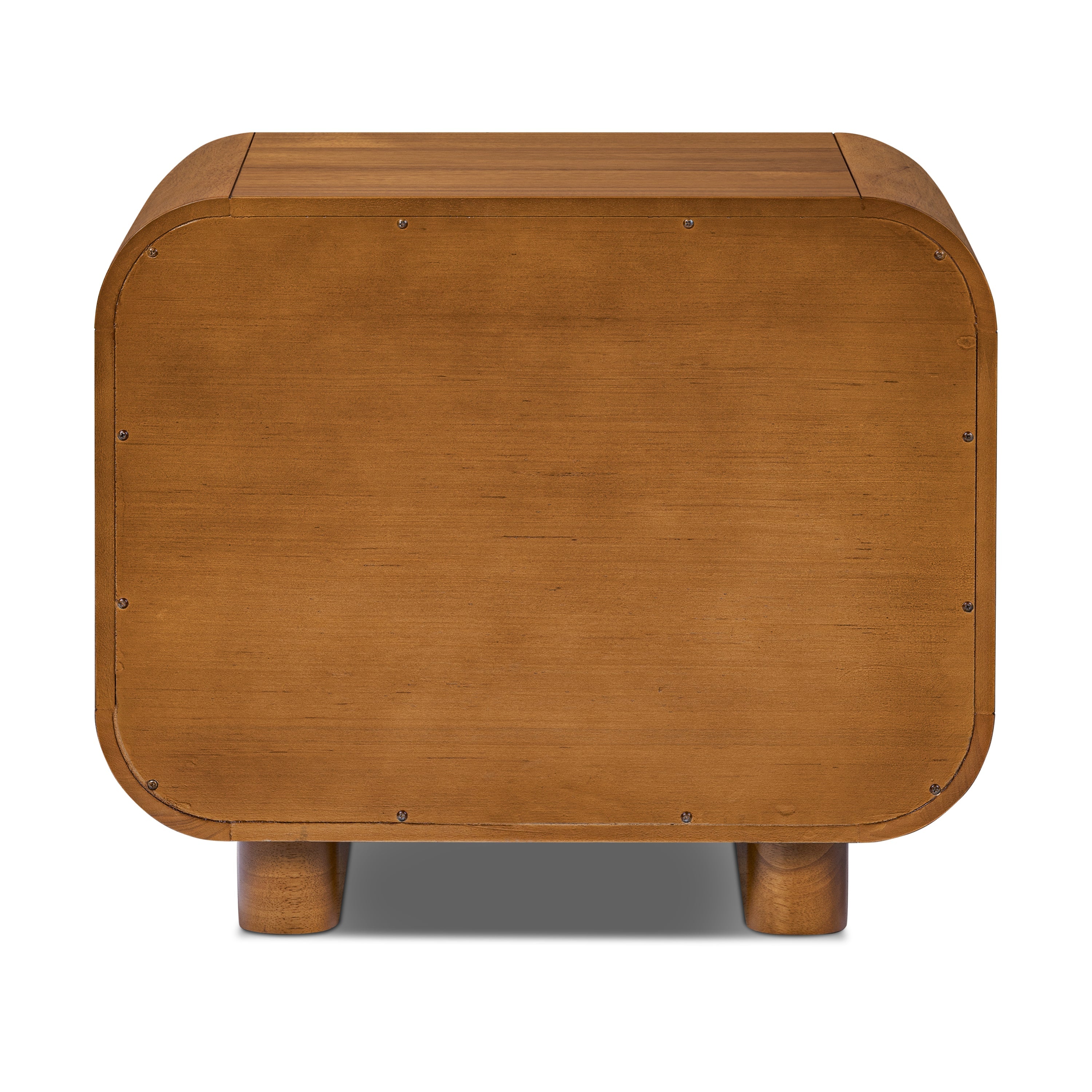 Mid-Century Modern Light Brown Nightstand for Bedroom