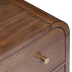 Table de chevet en noyer Mid-Century Modern pour chambre à coucher