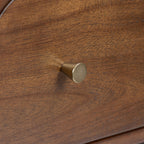 Table de chevet en noyer Mid-Century Modern pour chambre à coucher