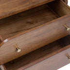 Table de chevet en noyer Mid-Century Modern pour chambre à coucher