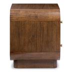 Table de chevet en noyer Mid-Century Modern pour chambre à coucher