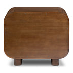 Table de chevet en noyer Mid-Century Modern pour chambre à coucher