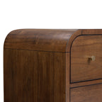 Table de chevet en noyer Mid-Century Modern pour chambre à coucher