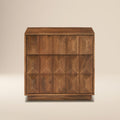 Modern English Walnut Walnut Wood Nightstand with Kiln-Dried Wood