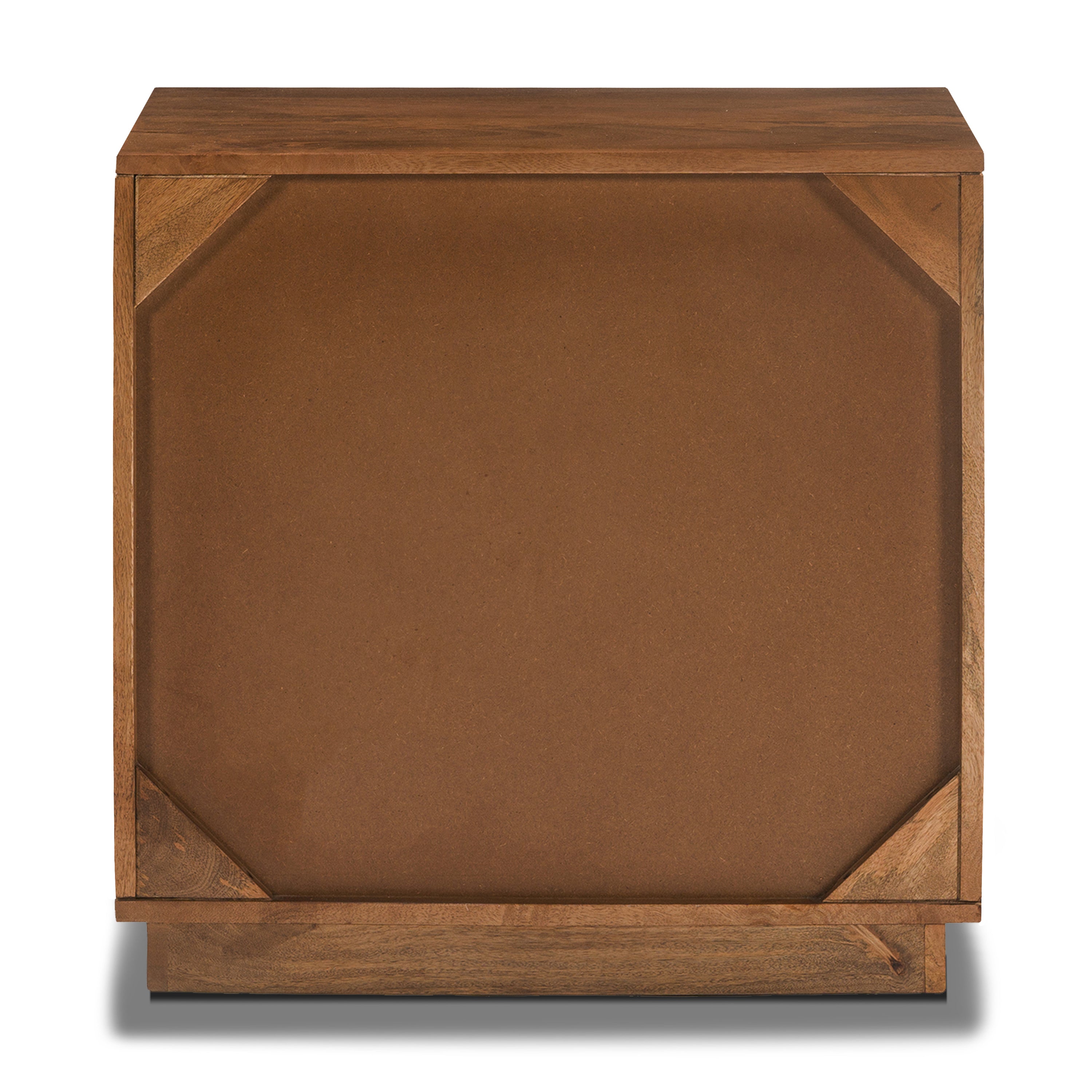 Modern English Walnut Walnut Wood Nightstand with Kiln-Dried Wood