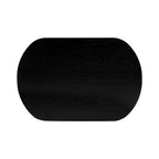 Table de chevet noire moderne avec cadre en chêne massif pour chambre à coucher
