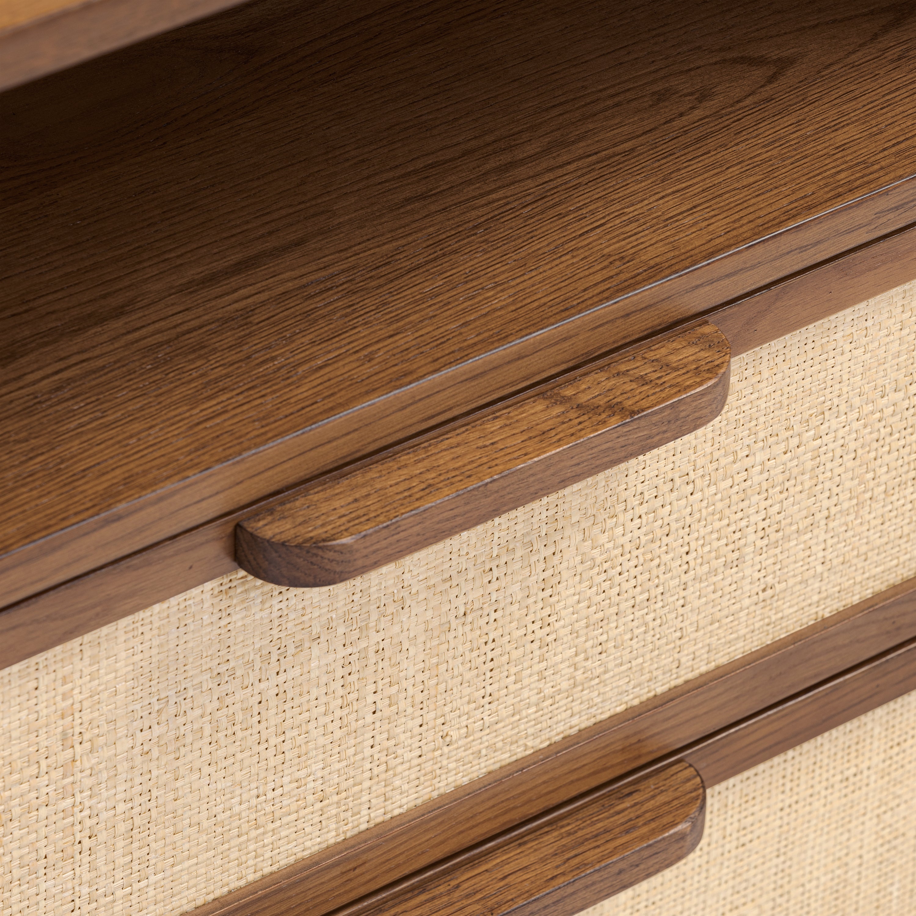 Modern Reposado Oak Oak Wood Nightstand for Bedroom