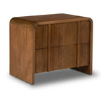 Table de chevet moderne en bois de noyer séché au four