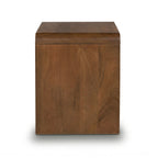 Table de chevet moderne en bois de noyer séché au four